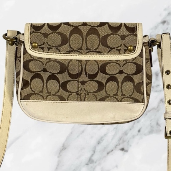 Coach Brown and Cream Crossbody Bag - Picture 6 of 13